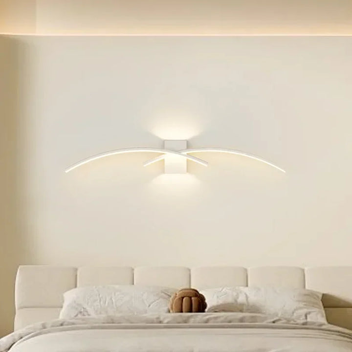 Moderne LED Wandleuchte – Dimmbare Auf- und Abwärts Wandleuchte für Schlafzimmer, Wohnzimmer und Innenräume