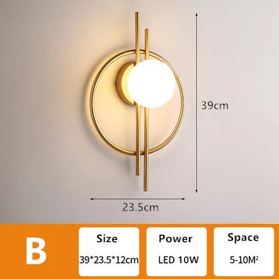 Licht Luxus Moderne Wandlampe für Wohnzimmer und Schlafzimmer