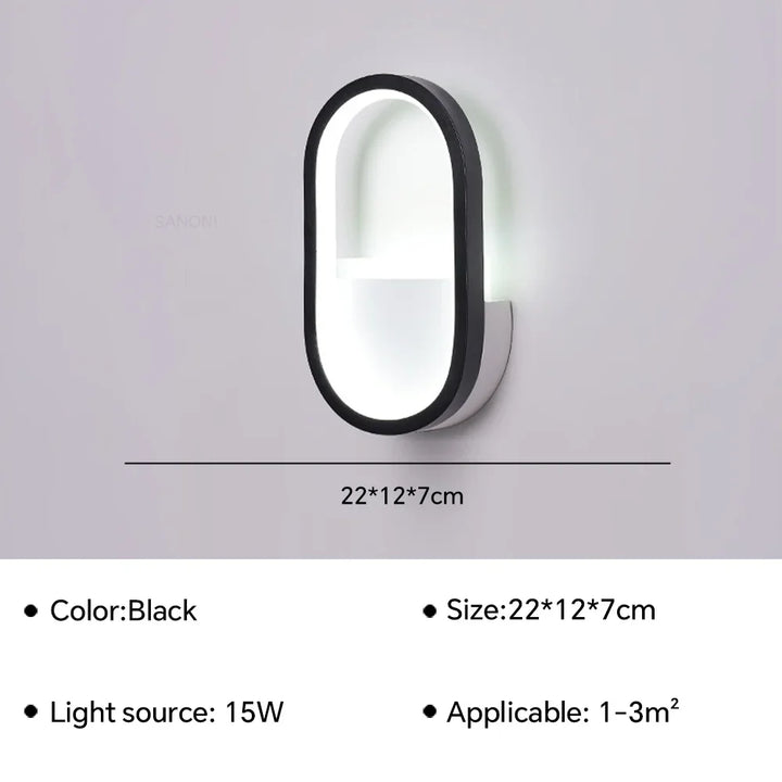 Moderne LED Wandleuchte Nachttisch Sconces - Wohnkultur Beleuchtungseinrichtung für Wohnzimmer, Schlafzimmer, Hotel