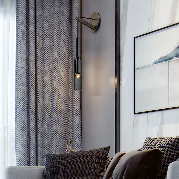 Moderne LED Wandleuchte – Buntglas- und Eisenarmatur für Wohnzimmer, Schlafzimmer, Küche und Badezimmer – Stilvolle Wandmontagebeleuchtung für die Wohnungseinrichtung