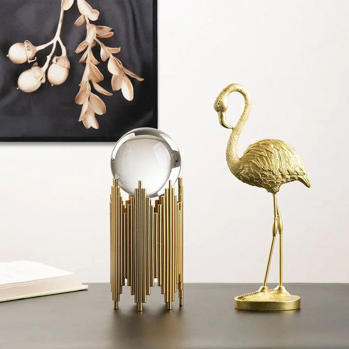 Nordic Flamingo Figurine Figur Statue Skulptur Wohnzimmer Büro Hochzeit Party Ornamente Wohnkultur Dekoration Zubehör