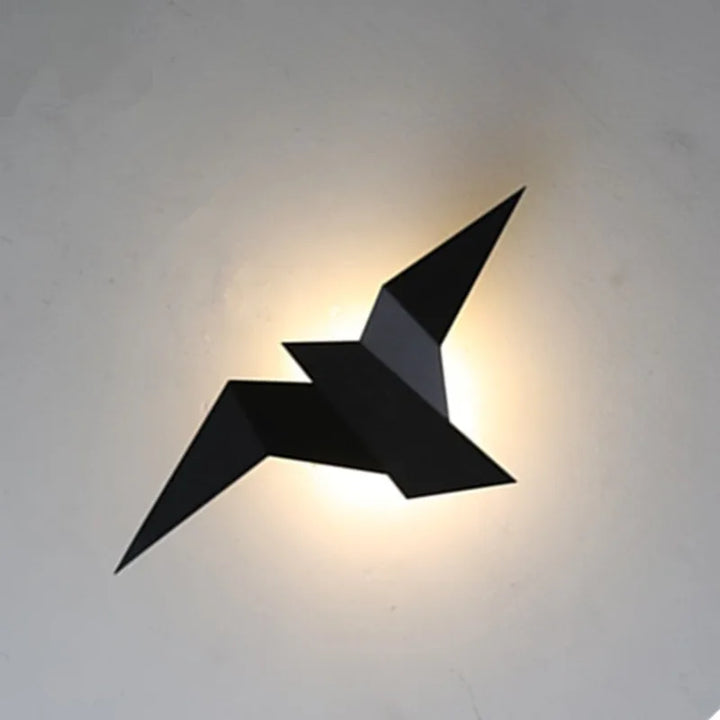 Nordic LED Vogel Wandlampe – Moderne Wandbeleuchtung für Schlafzimmer, Wohnzimmer, Treppen und Nachttisch – Oben & Unten Beleuchtung, Eisen Schirm, AC-Betrieb