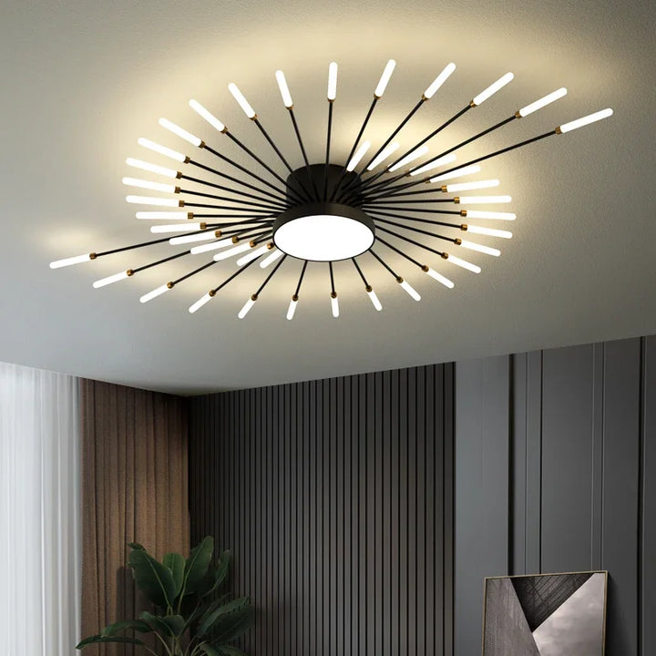 LED Nordic Feuerwerk Decken Kronleuchter - Modernes Innenleuchtene Fixture
