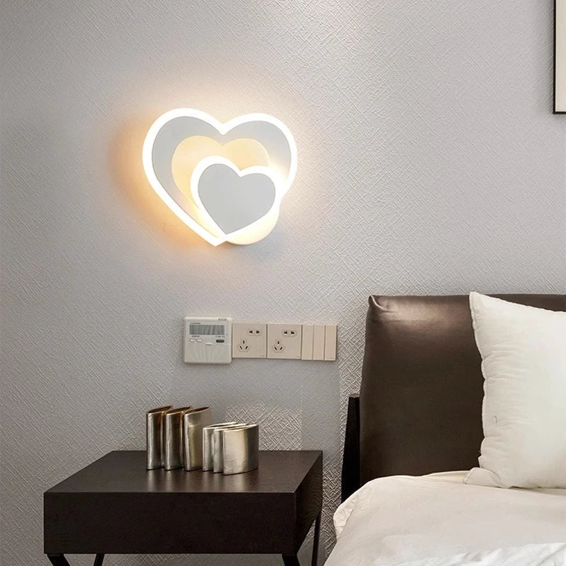 Moderne LED Herzförmige Wandlampe