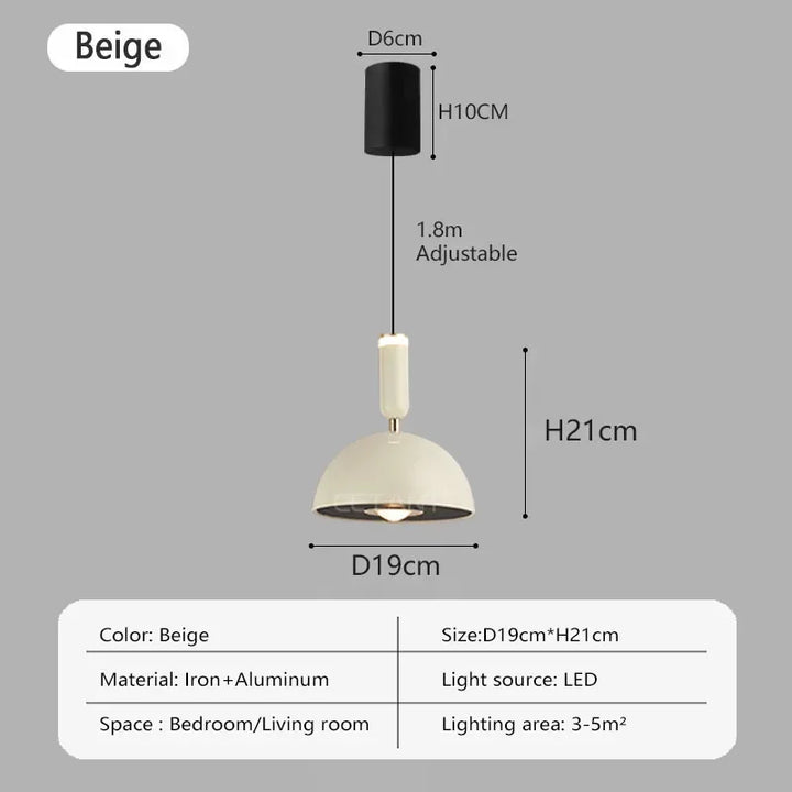 Nordic Hebbare LED Pendelleuchte – Moderne Eisen-Hängelampe für Schlafzimmer, Wohnzimmer, Arbeitszimmer und Bar (Einstellbare Höhe, Warmlicht)
