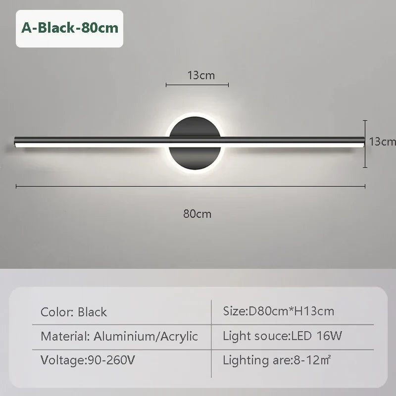 LED-Wandleuchte LineaLux Modernes Spiegel- und Wandlicht
