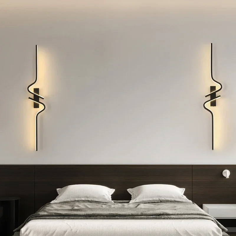 Moderne Minimalistische Streifen Led Wandlampe Schlafzimmerlichter Für Nachttisch Wand Sconces Led Licht Wohnzimmer TV Sofa Hintergrund Wandlampe