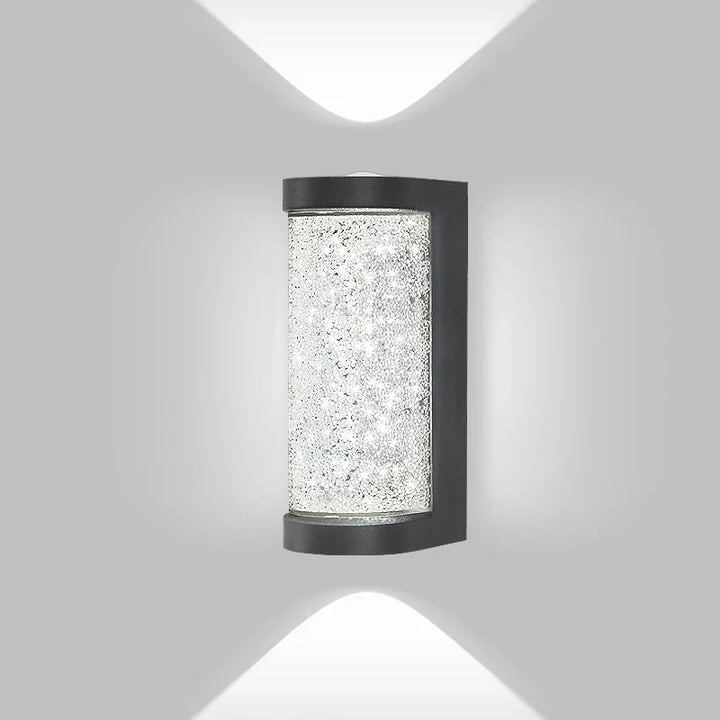 Moderne wasserdichte LED-Außenwandleuchte – Kristallwandeinbauleuchte für Garten, Terrasse und Eingangsbbeleuchtung