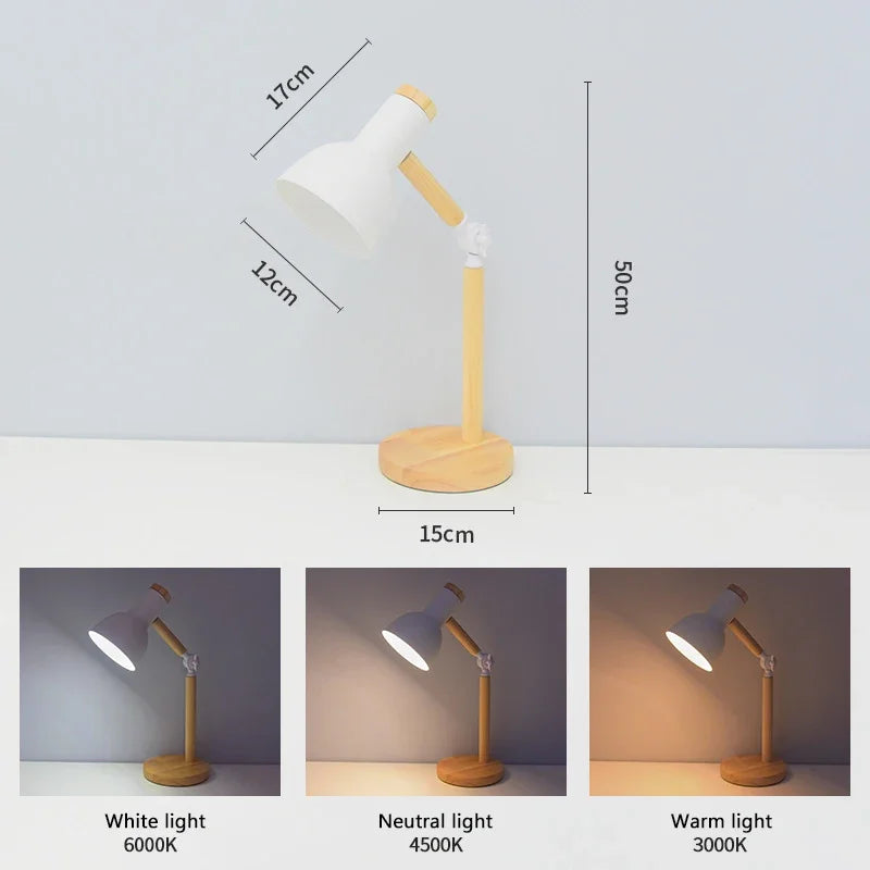 Künstlerische Pilzförmige Holztischlampe: Beleuchten Sie Ihren Raum mit Stil