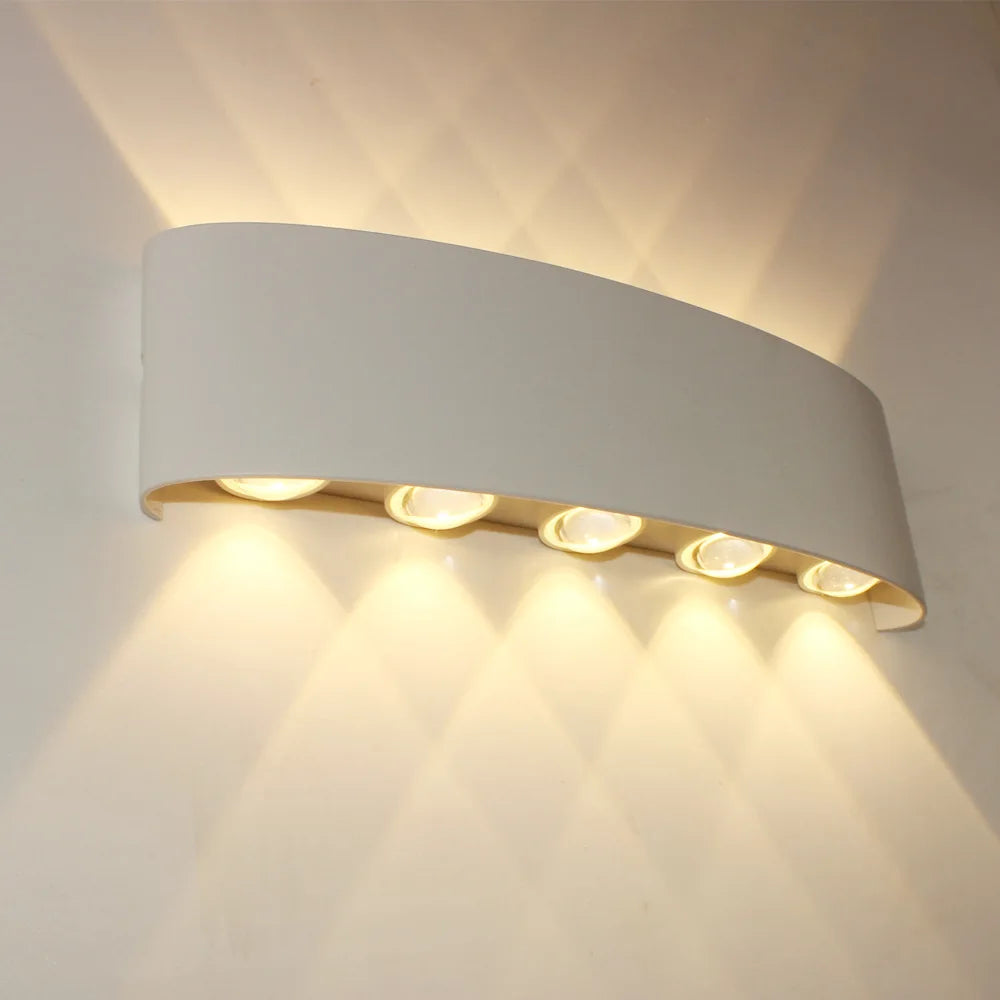 Körperbewegungssensor Wandlicht Wasserdicht Außen LED Wandlampe Oben Unten Leuchtende Lampen Gartenhof Induktionsflur Wandleuchte