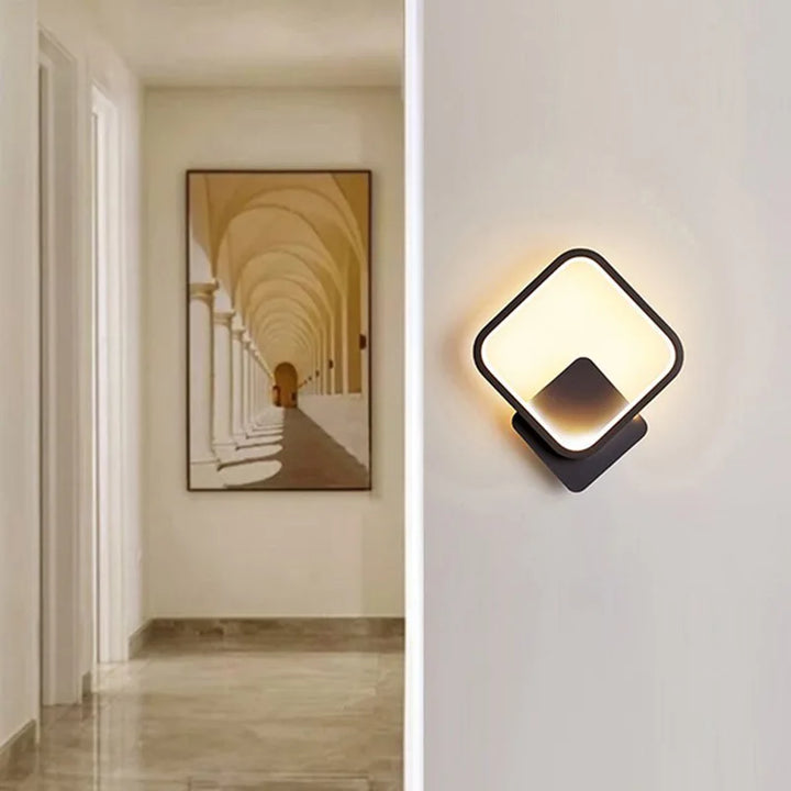 Moderne LED-Wandleuchte – Runde Wandleuchte für Schlafzimmer, Wohnzimmer, Flur und Büro