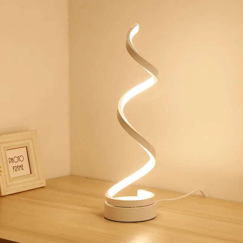Moderne LED Tischlampe – Snake Eye Schutz Schreibtischlicht für Schlafzimmer, Wohnzimmer, Büro und Studium