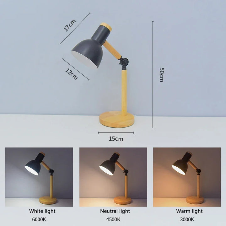 Künstlerische Pilzförmige Holztischlampe: Beleuchten Sie Ihren Raum mit Stil