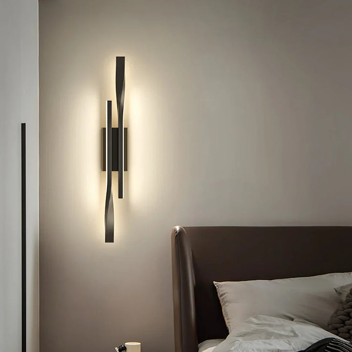 Moderne LED Langstreifen Wandlampe – Luxuriöse kreative Nachttisch- und Wohnzimmerlampe, einfaches nordisches Design für Schlafzimmer, TV-Wand und Innenraumbemalung
