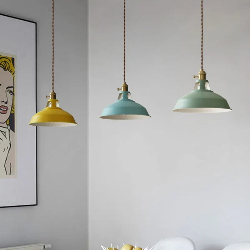 LED Eisen Kronleuchter Pendelleuchte - Vintage Hängelampe