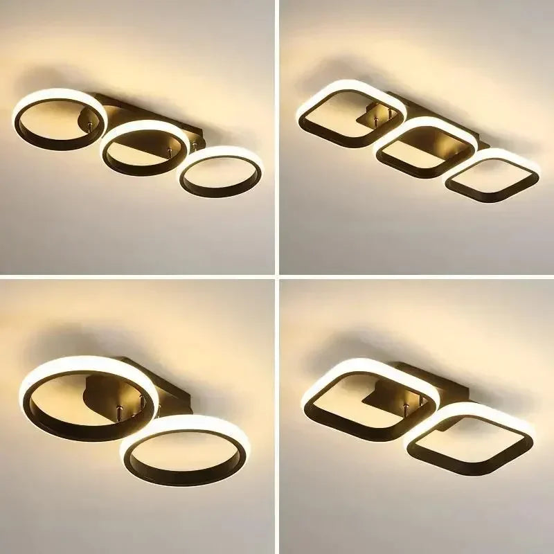Moderne LED-Deckenleuchte Kronleuchter – Stilvolle Multi-Head-Ringlicht für Schlafzimmer, Wohnzimmer, Flur, Esszimmer und Innenräume