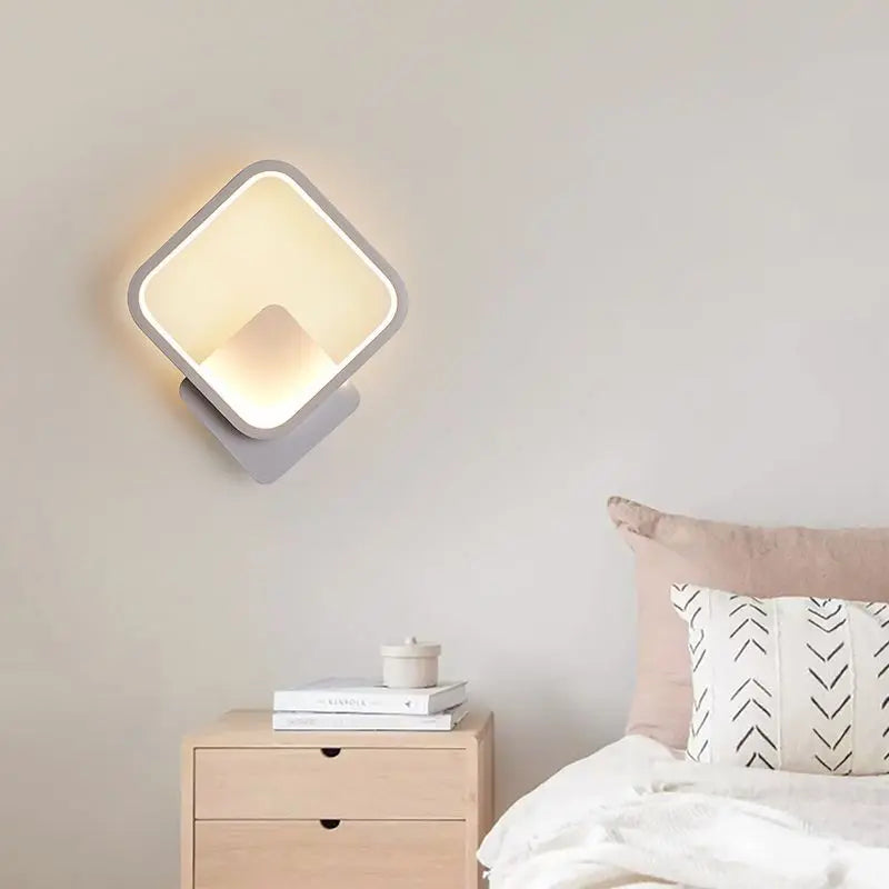 Moderne LED-Wandleuchte – Runde Wandleuchte für Schlafzimmer, Wohnzimmer, Flur und Büro