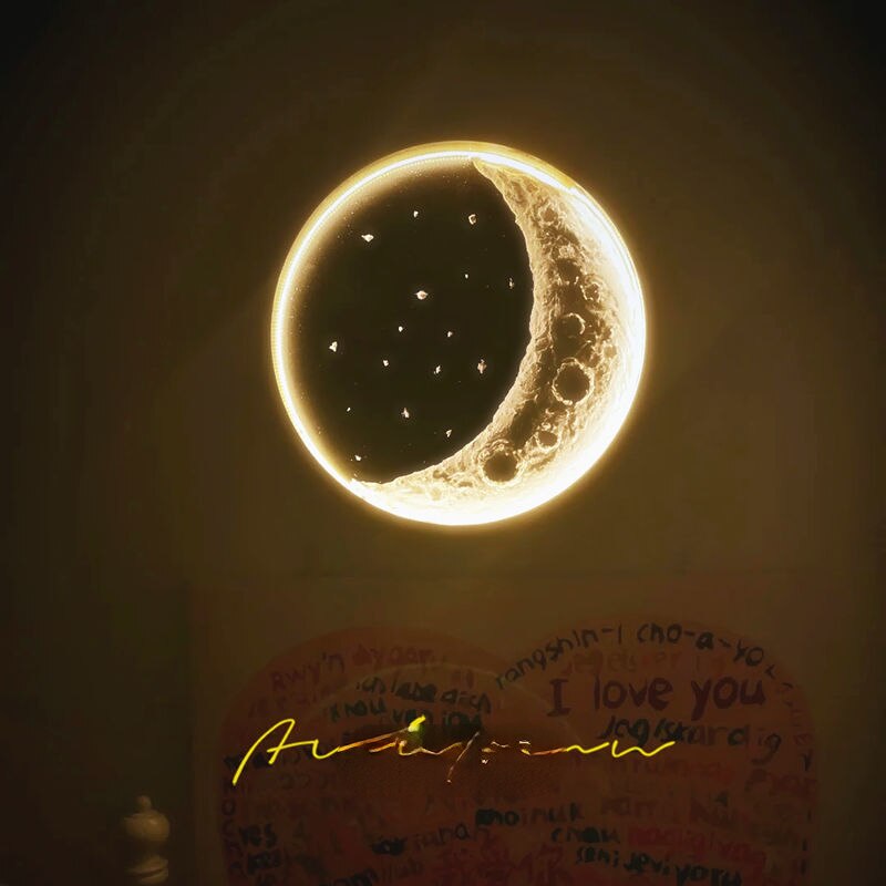 DIY schwebende Mond Nachtlampe