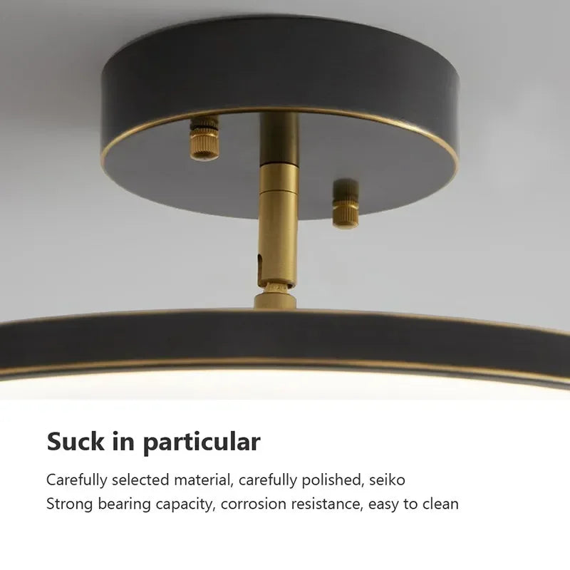 Moderne drehbare LED-Deckenleuchte – Schwarz und Gold minimalistisches Design für die Beleuchtung mehrerer Räume (1-Wege, 10-15 qm Abdeckung)