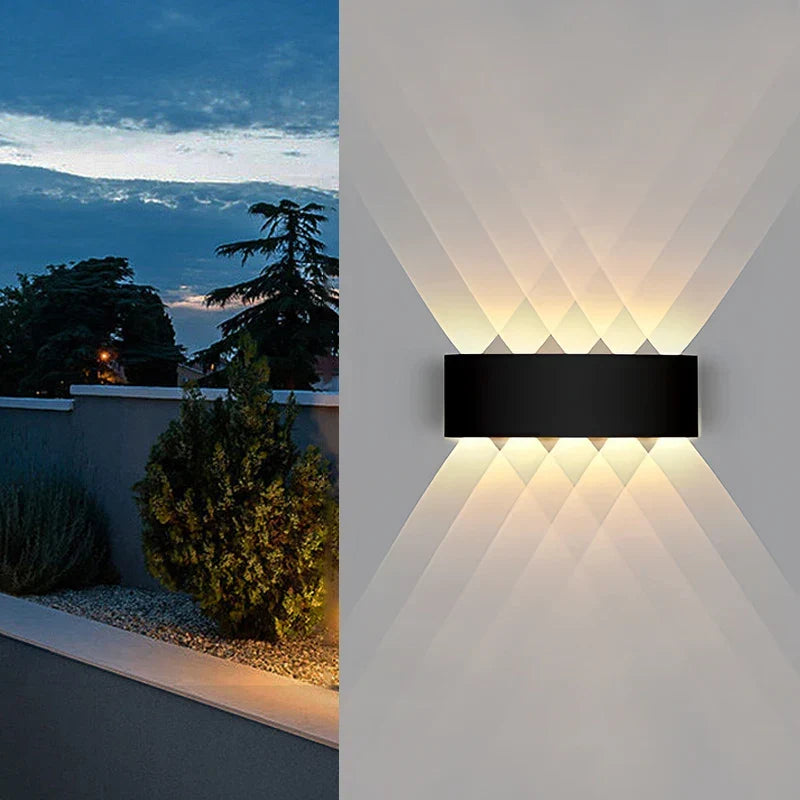 Moderne LED-Außenwandleuchte – Wasserdichte Veranda- und Balkonwandleuchte für Haus und Garten, IP55 bewertet