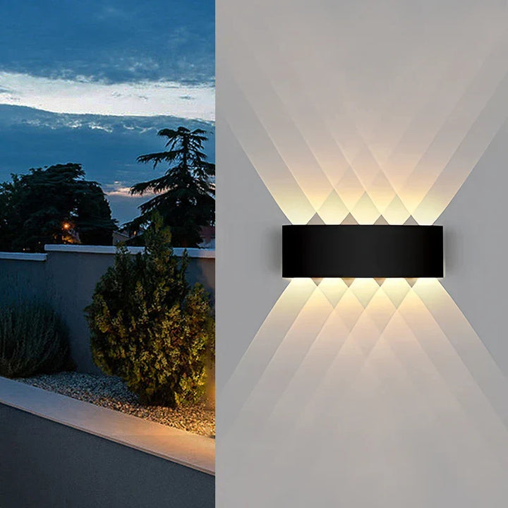 Moderne LED-Außenwandleuchte – Wasserdichte Veranda- und Balkonwandleuchte für Haus und Garten, IP55 bewertet