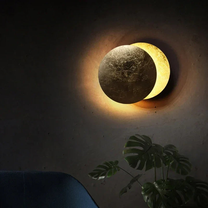 Moderne Eclipse Wandleuchte – Runde LED-Wandleuchte für Schlafzimmer, Flur, Korridor und Wohnzimmer