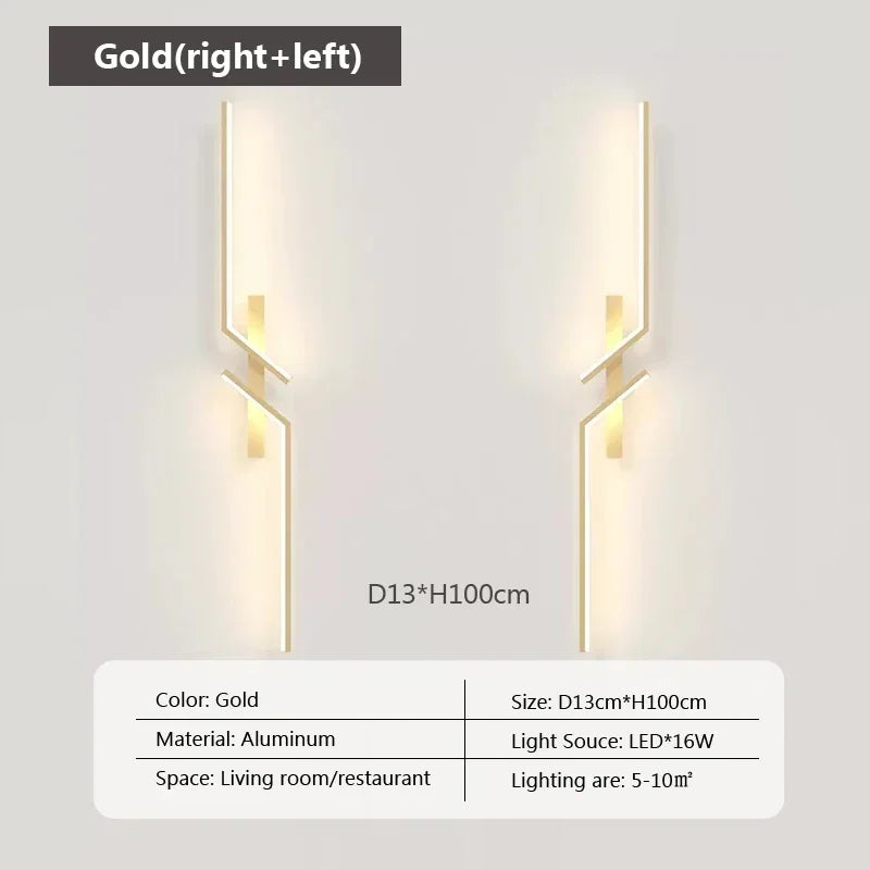 Moderne LED-Wandleuchte – Minimalistisches Design, Auf- und Ablichtung für Schlafzimmer, Wohnzimmer, TV-Sofa und Lobby – Dimmbares wandmontiertes Licht