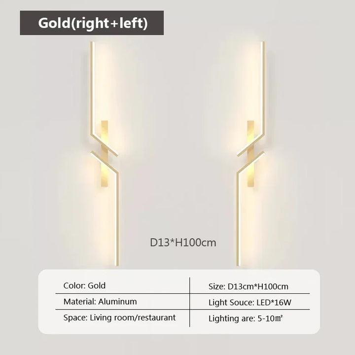 Moderne LED-Wandleuchte – Minimalistisches Design, Auf- und Ablichtung für Schlafzimmer, Wohnzimmer, TV-Sofa und Lobby – Dimmbares wandmontiertes Licht