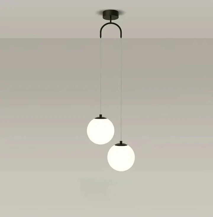 Moderne Glas LED Pendelleuchte – Nordischer Stil Hängeleuchte für Wohnzimmer, Schlafzimmer, Restaurant und Bar, 220V AC, Innenbeleuchtung Einbauleuchte
