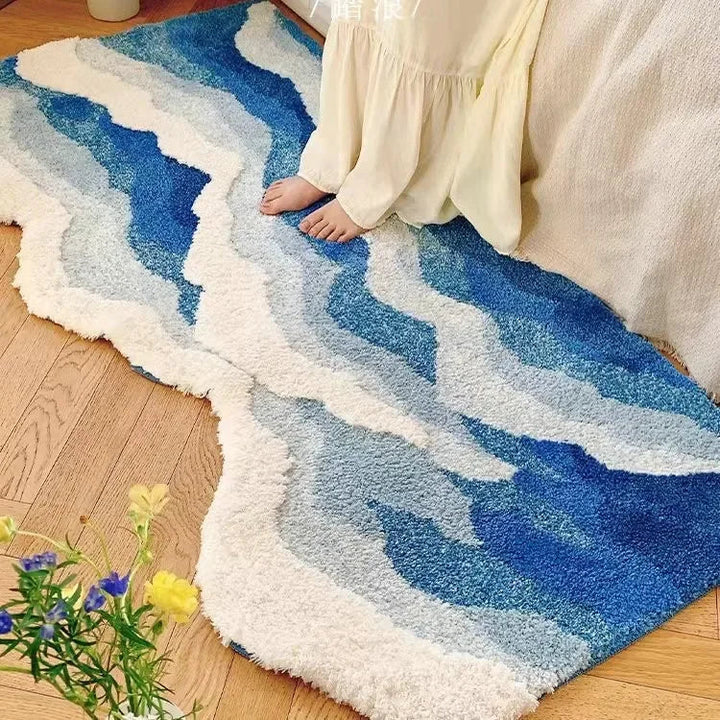 Weicher Surf-Anti-Rutsch-Plüsch-Wellen-Teppich