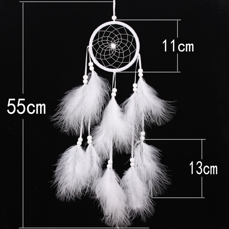 Einfache kreative Wohnaccessoires Traumfänger Autoanhänger (Weiß)