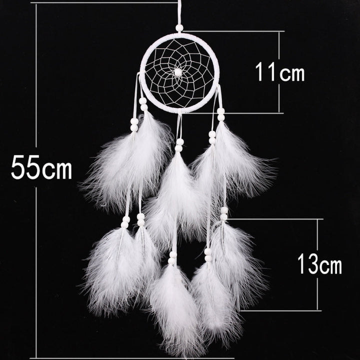 Einfache kreative Wohnaccessoires Traumfänger Autoanhänger (Weiß)