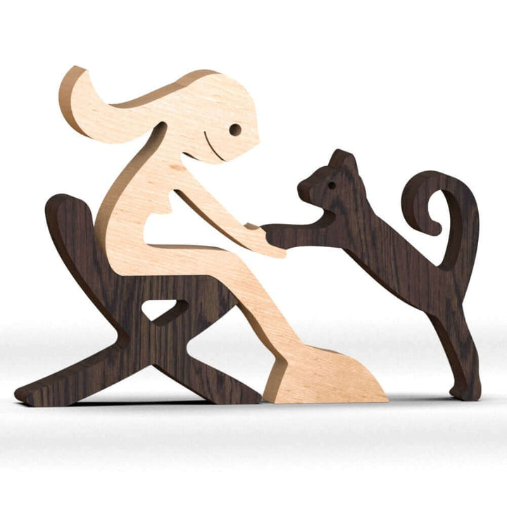 Dänische Holztiere Ornamente