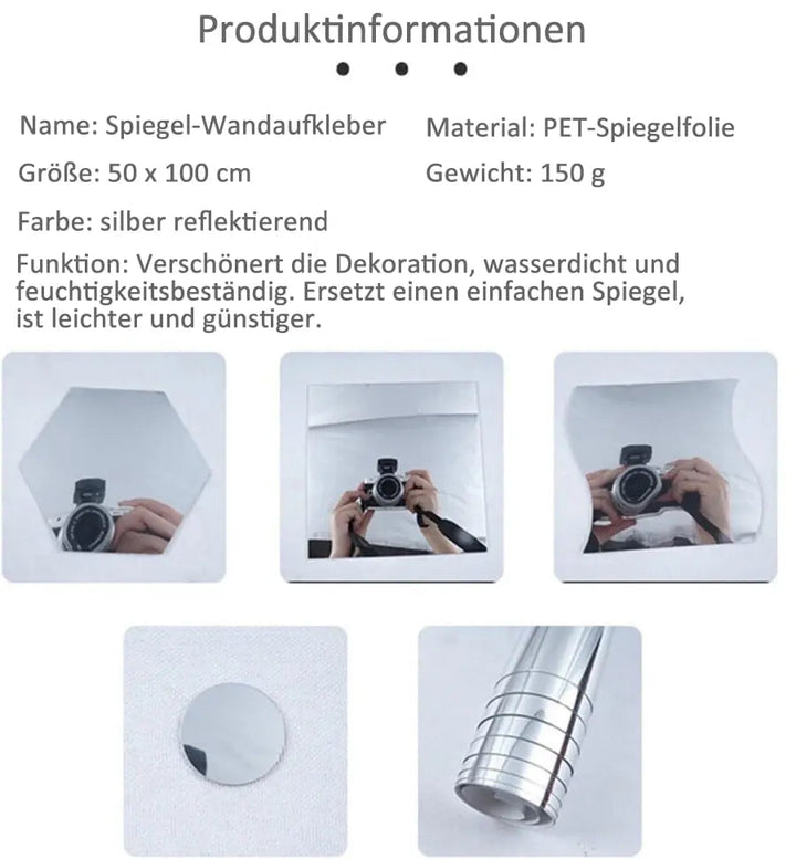 Ultra-flexible bruchsicherer Spiegel
