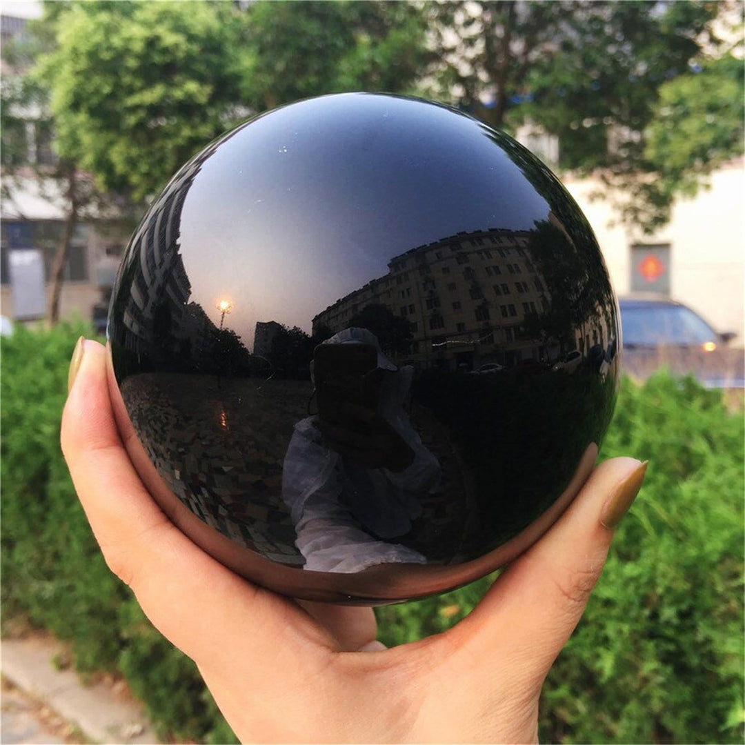 Obsidian Kristallball Dekoration