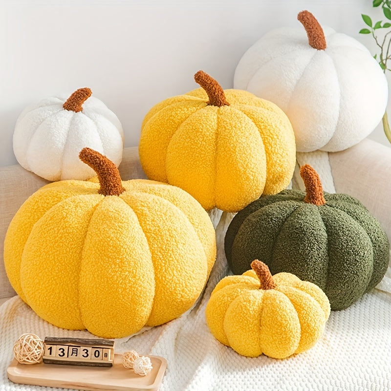 Dekoratives Kissen Warm Pumpkin Aus Weichem Plüsch