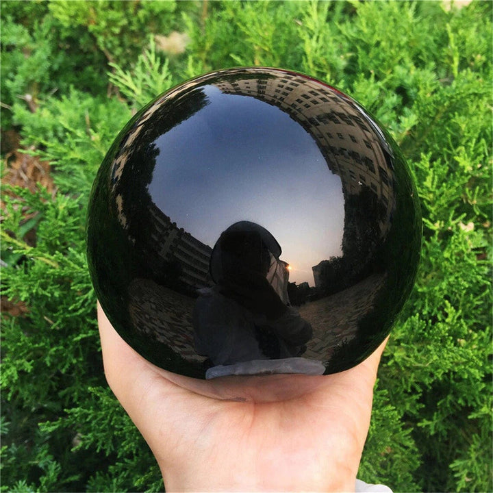 Obsidian Kristallball Dekoration