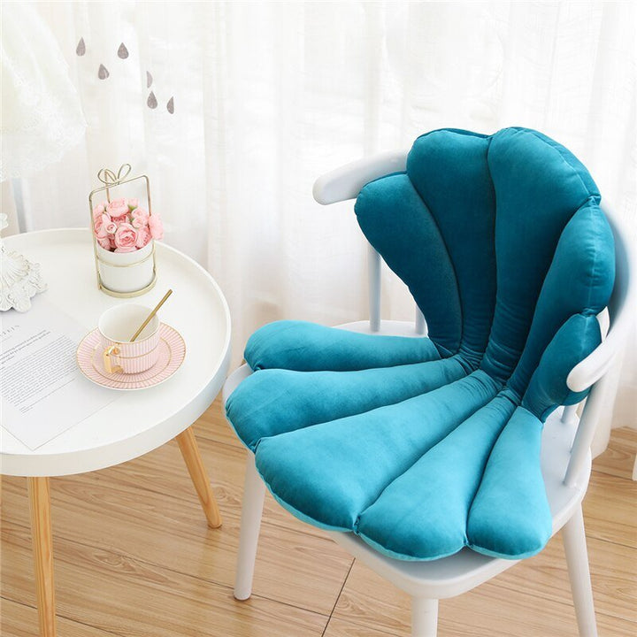 Chic Samt Muschelkissen - Luxuriöses und Stilvolles Kissen für das Wohnzimmer, Schlafzimmer