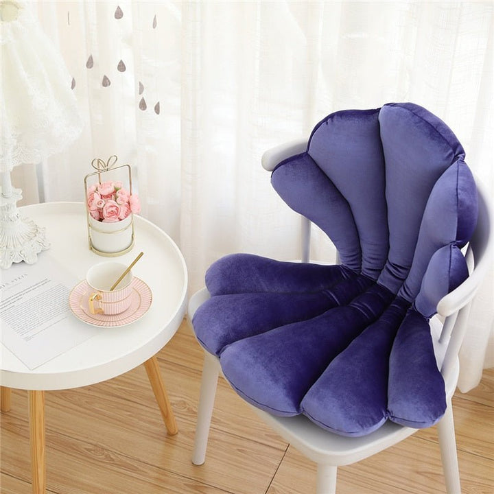 Chic Samt Muschelkissen - Luxuriöses und Stilvolles Kissen für das Wohnzimmer, Schlafzimmer
