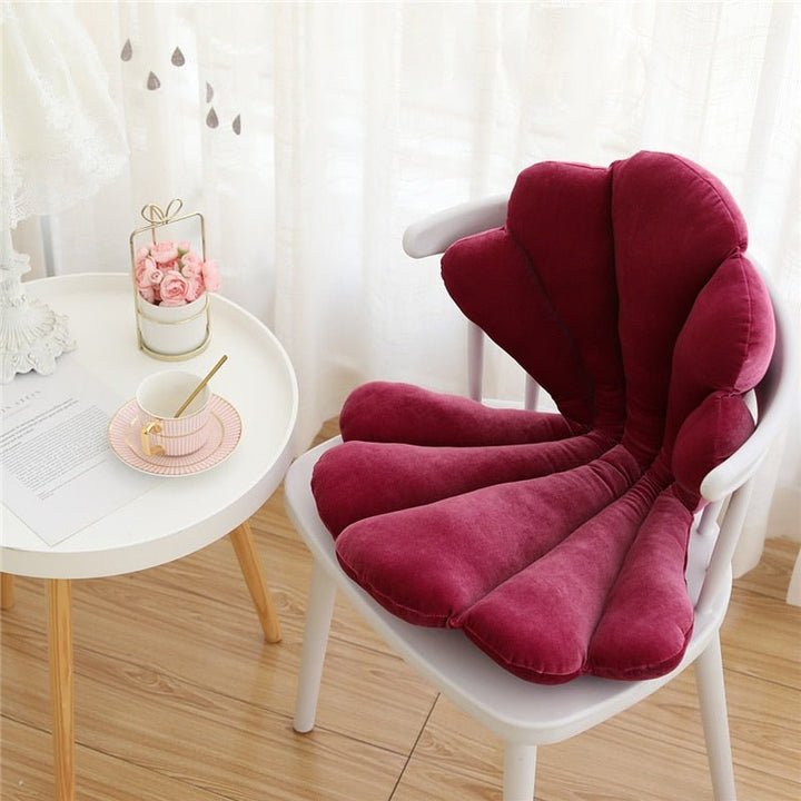 Chic Samt Muschelkissen - Luxuriöses und Stilvolles Kissen für das Wohnzimmer, Schlafzimmer