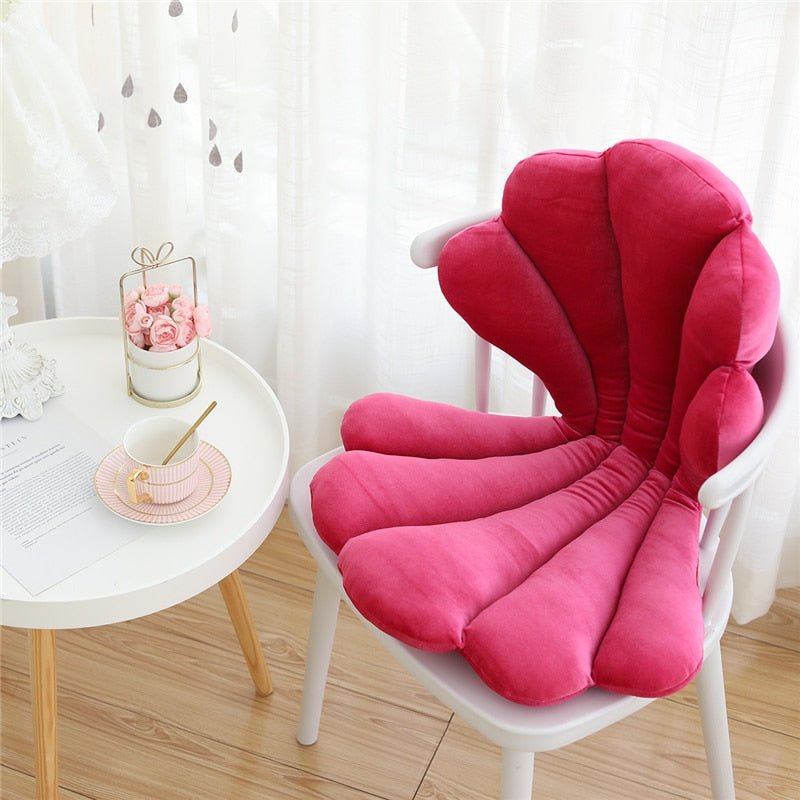 Chic Samt Muschelkissen - Luxuriöses und Stilvolles Kissen für das Wohnzimmer, Schlafzimmer
