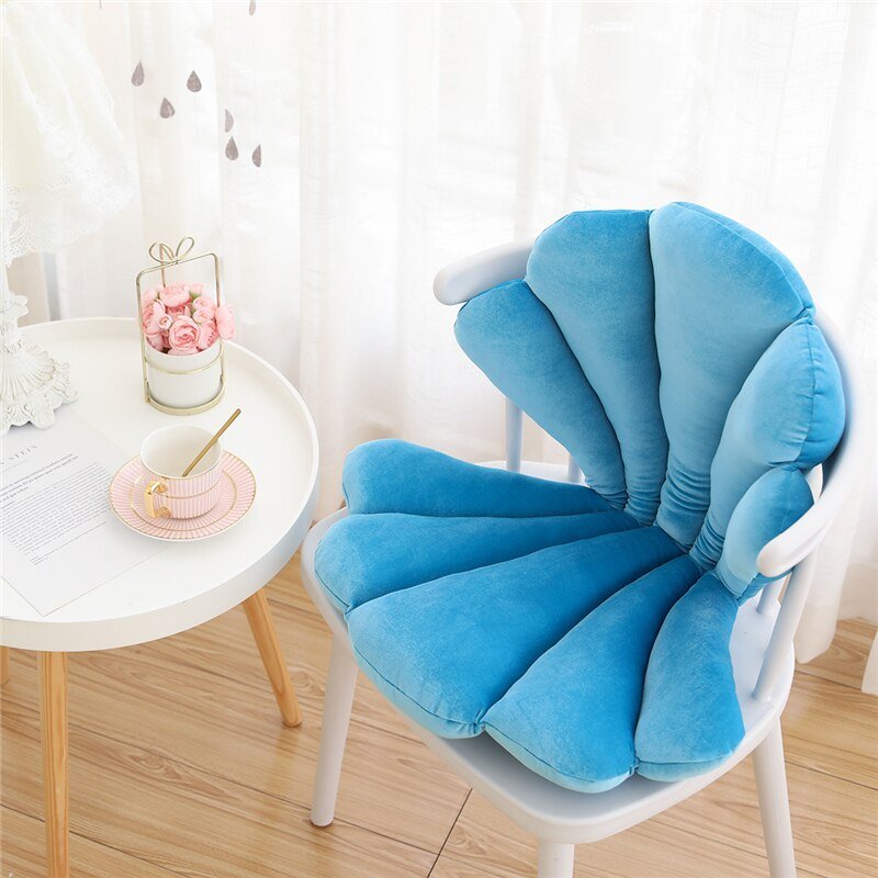 Chic Samt Muschelkissen - Luxuriöses und Stilvolles Kissen für das Wohnzimmer, Schlafzimmer