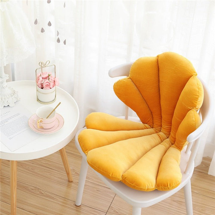 Chic Samt Muschelkissen - Luxuriöses und Stilvolles Kissen für das Wohnzimmer, Schlafzimmer