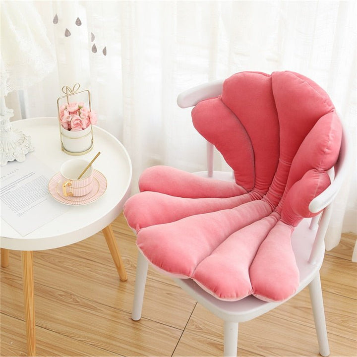 Chic Samt Muschelkissen - Luxuriöses und Stilvolles Kissen für das Wohnzimmer, Schlafzimmer