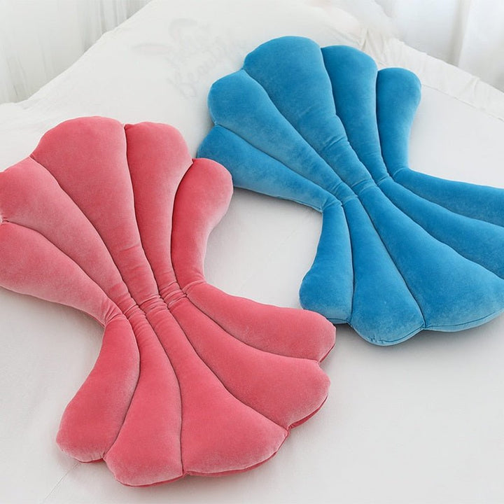 Chic Samt Muschelkissen - Luxuriöses und Stilvolles Kissen für das Wohnzimmer, Schlafzimmer