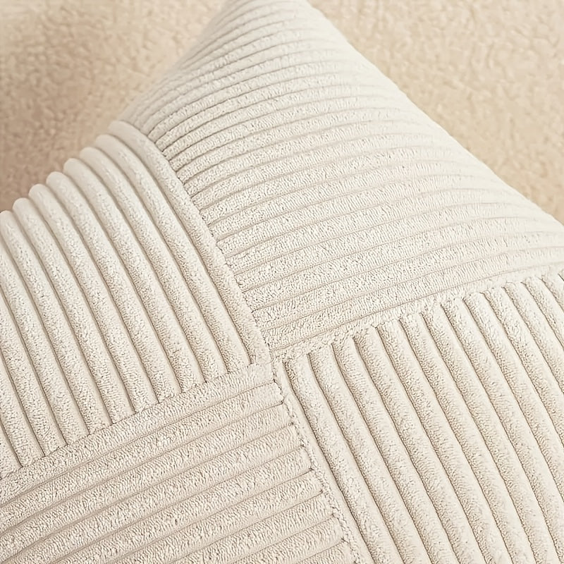Kissenset | Boho-Stil | Weicher Cord | 2 Stück, 45×45 cm, 50x50 cm
