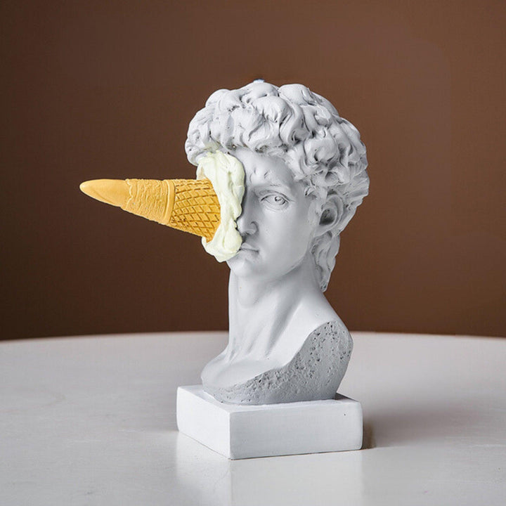 Figure Face Eiscreme Kunst Skulptur