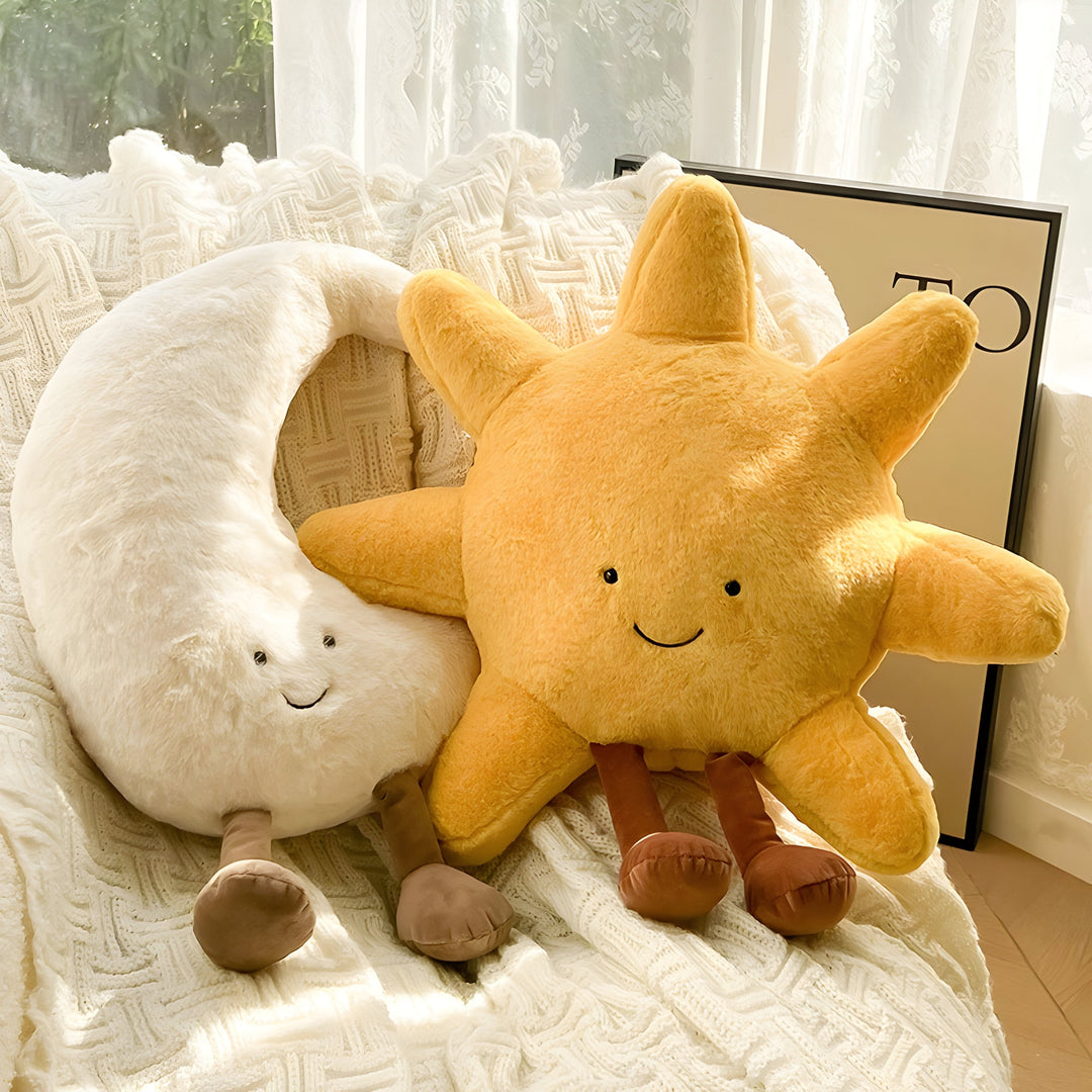 CloudMoon Kissen - Weiches Mond- und Sonnen-Tatami-Kissen