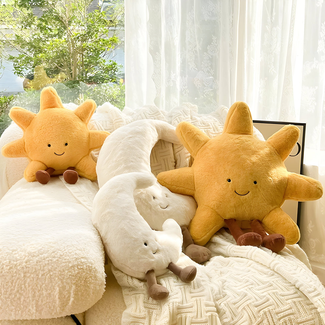 CloudMoon Kissen - Weiches Mond- und Sonnen-Tatami-Kissen