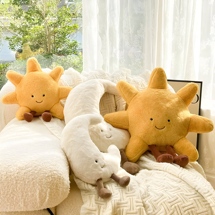 CloudMoon Kissen - Weiches Mond- und Sonnen-Tatami-Kissen